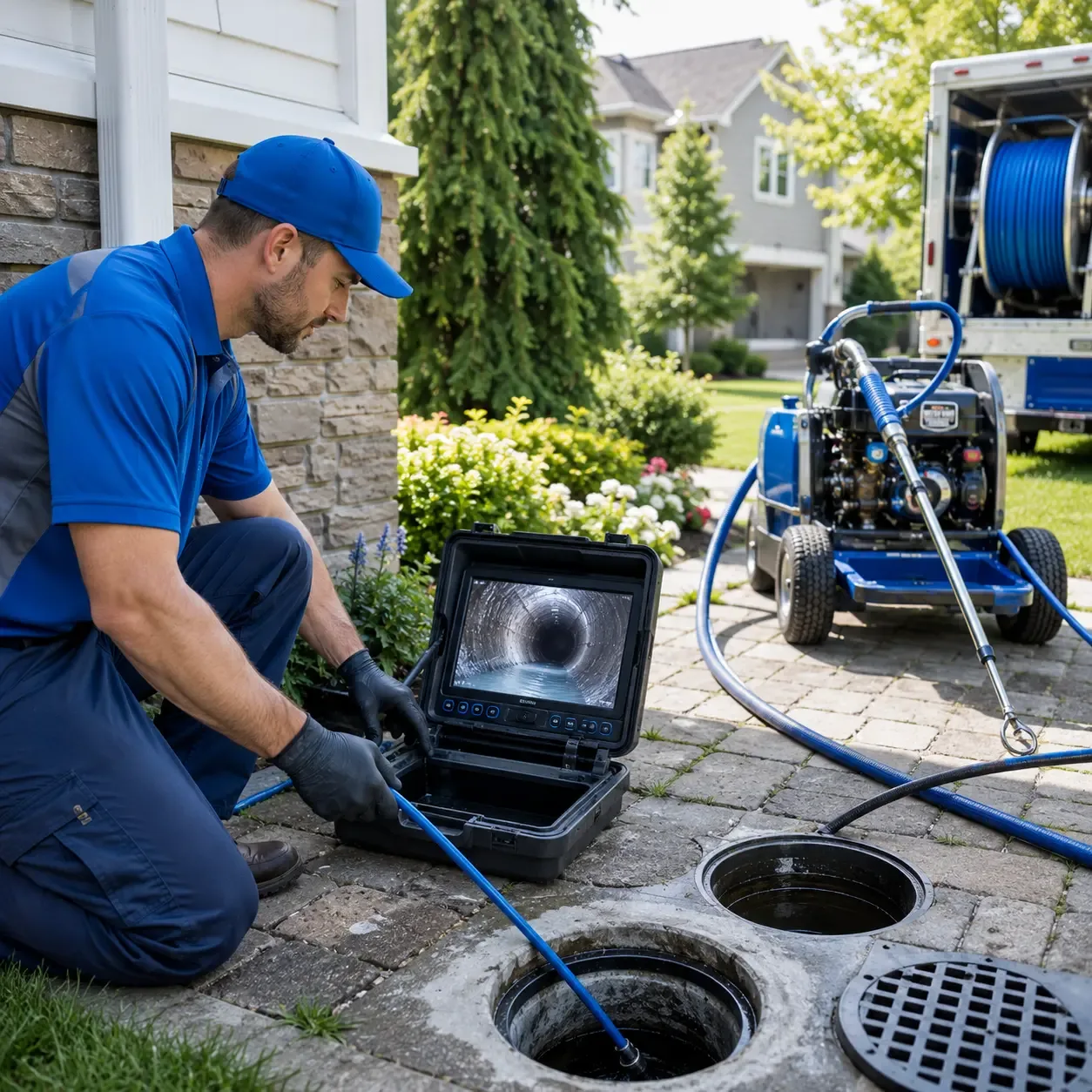 Outdoor drain cleaning professionals serving Scotia, CA